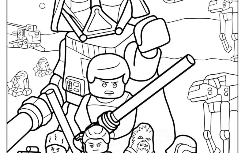 24 Lego Star Wars Coloring Pages Free PDF Printables