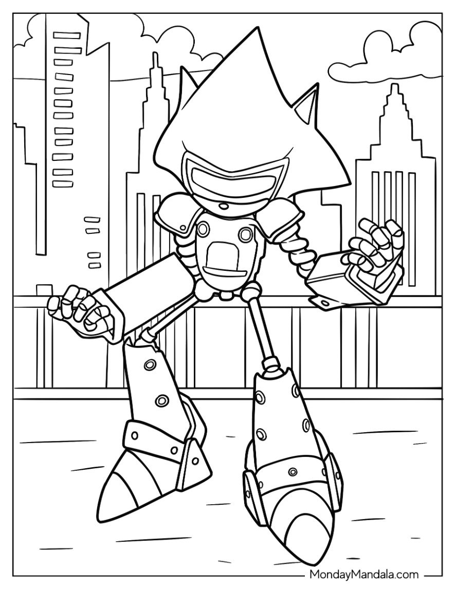 24 Metal Sonic Coloring Pages Free PDF Printables 24 Metal Sonic Coloring Pages Free PDF Printables