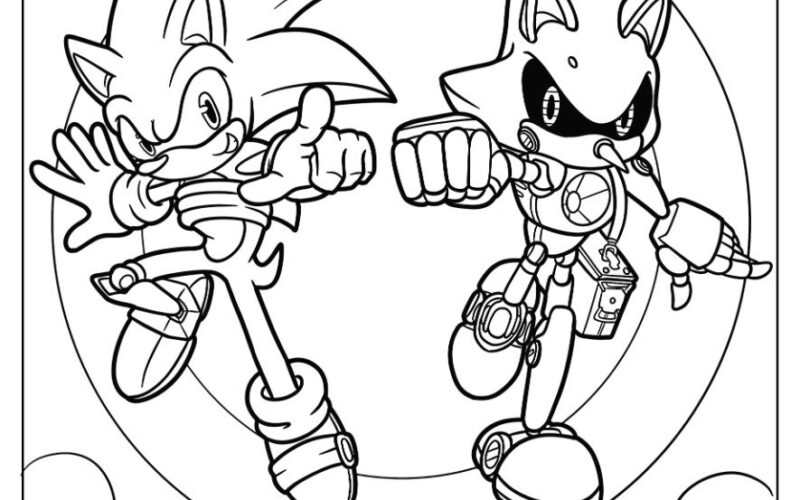24 Metal Sonic Coloring Pages Free PDF Printables