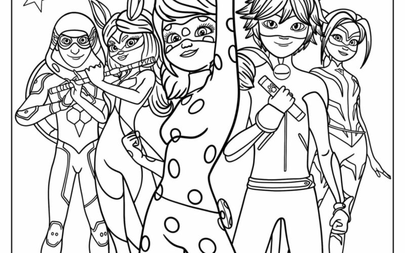 24 Miraculous Ladybug Coloring Pages Free PDF Printables