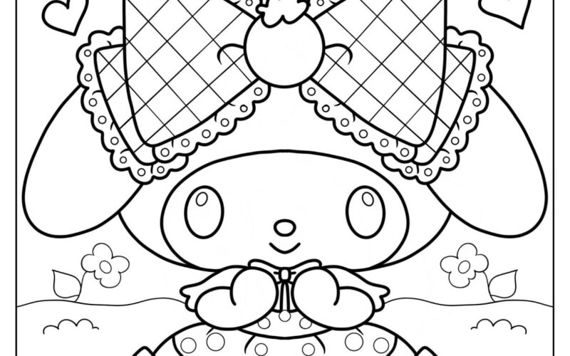 24 My Melody Coloring Pages Free PDF Printables