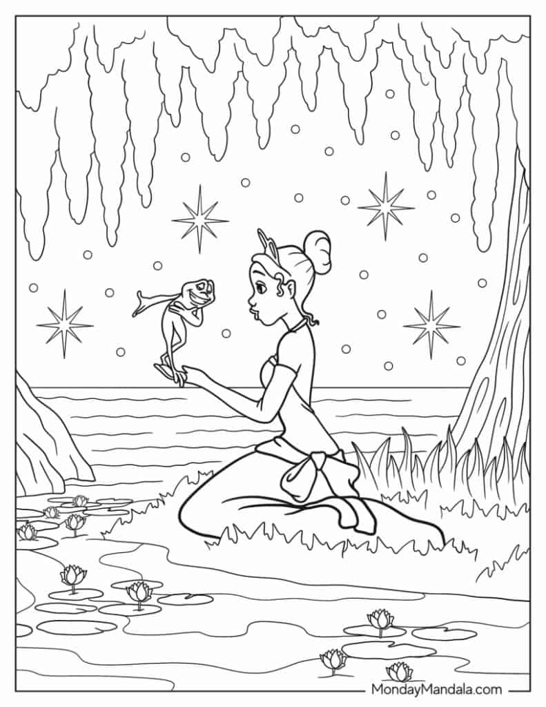 princess tiana coloring pages princess tiana coloring pages