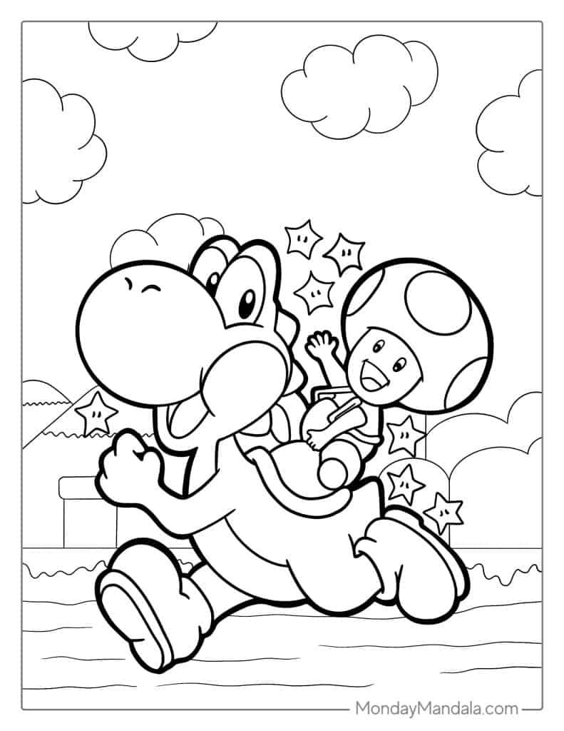 24 Toad Coloring Pages Free PDF Printables 