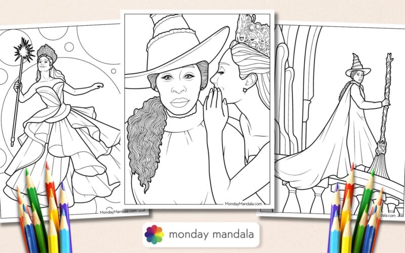 24 Wicked Coloring Pages Free PDF Printables