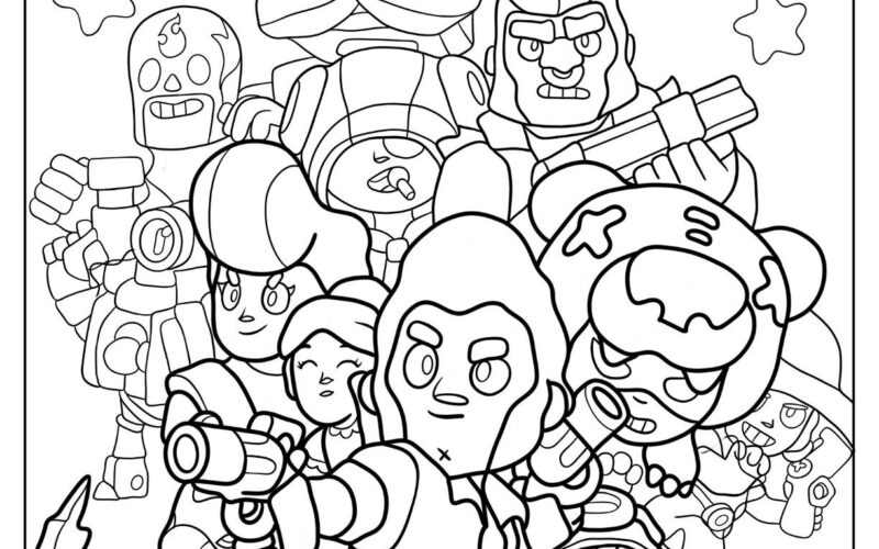 25 Brawl Stars Coloring Pages Free PDF Printables
