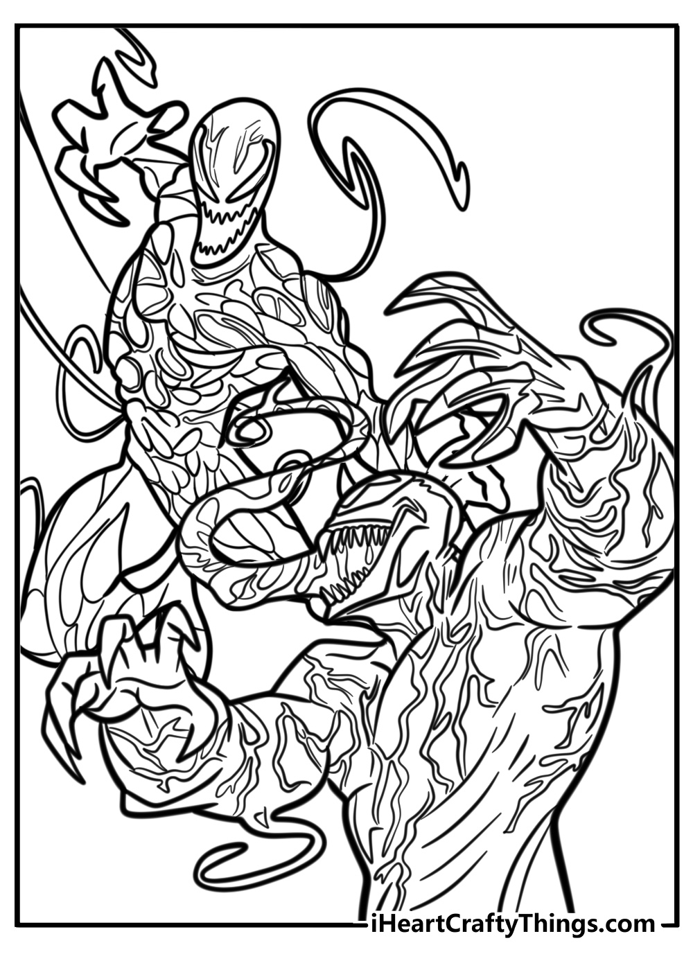 25 Carnage Coloring Pages Free Symbiote PDF Printables 