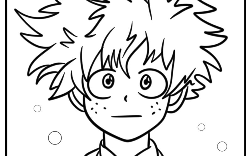 25 Deku Coloring Pages Printable Free PDFs For Kids