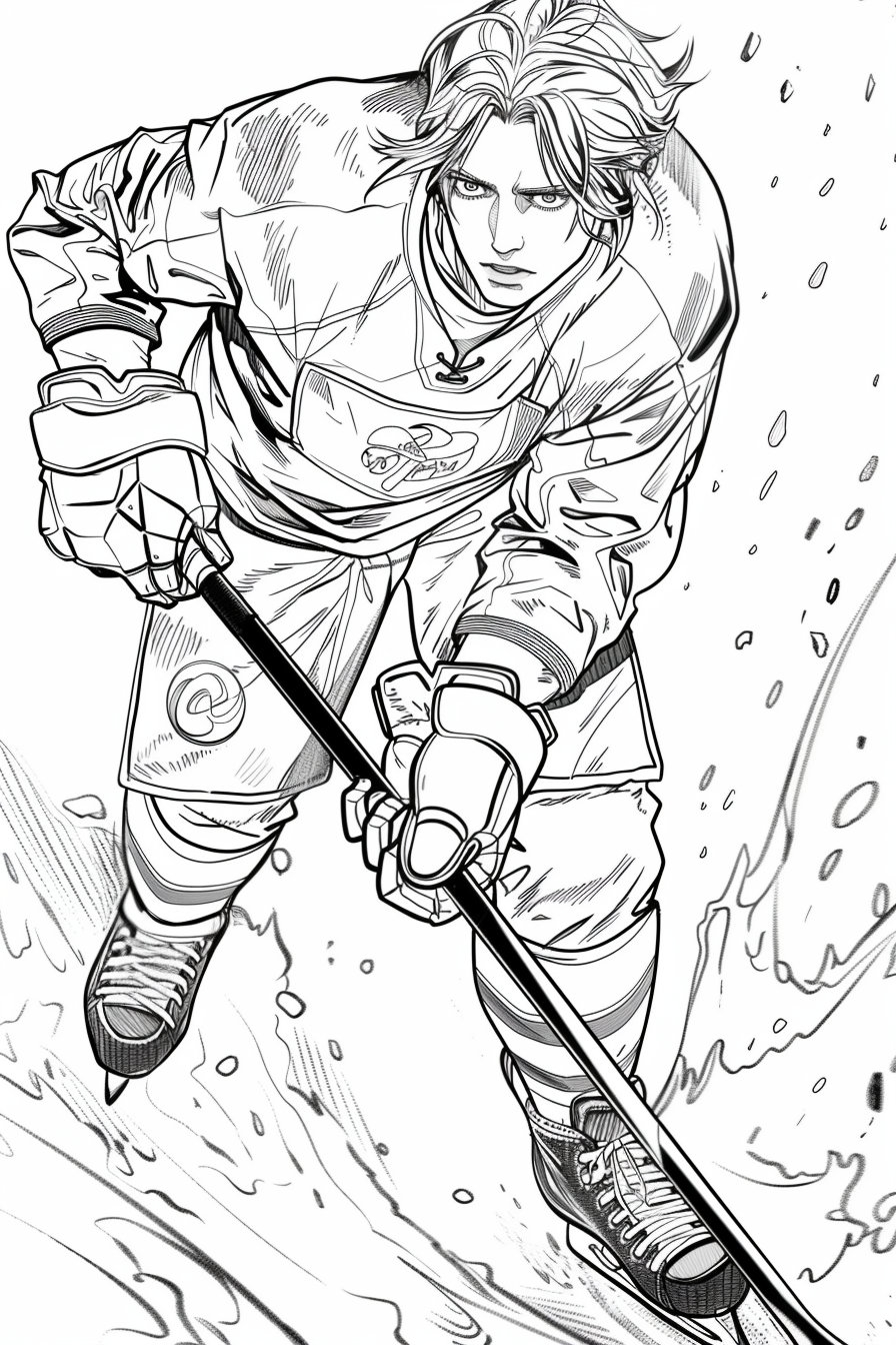 hockey coloring pages