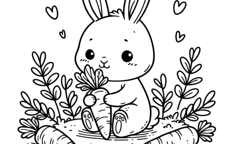 25 Rabbit Coloring Pack Cute Rabbit Coloring Pages Easter Coloring Bundle Easter Bunny Coloring Easter Coloring Etsy