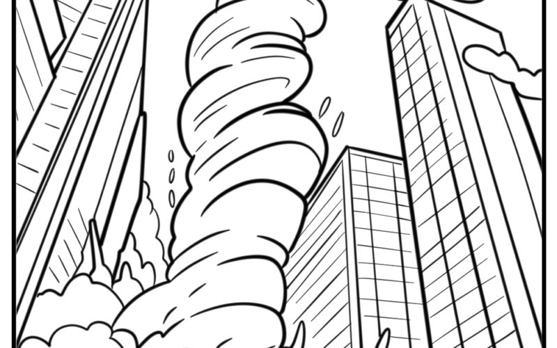 25 Tornado Coloring Pages 100 Free To Print