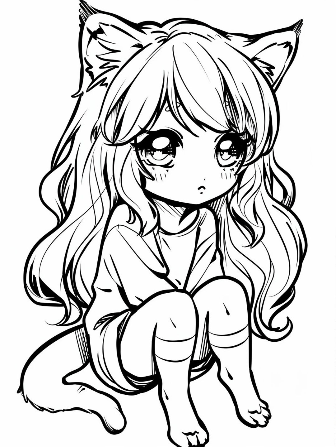 250 Adorable Anime Coloring Pages Printable Digital Download Etsy
