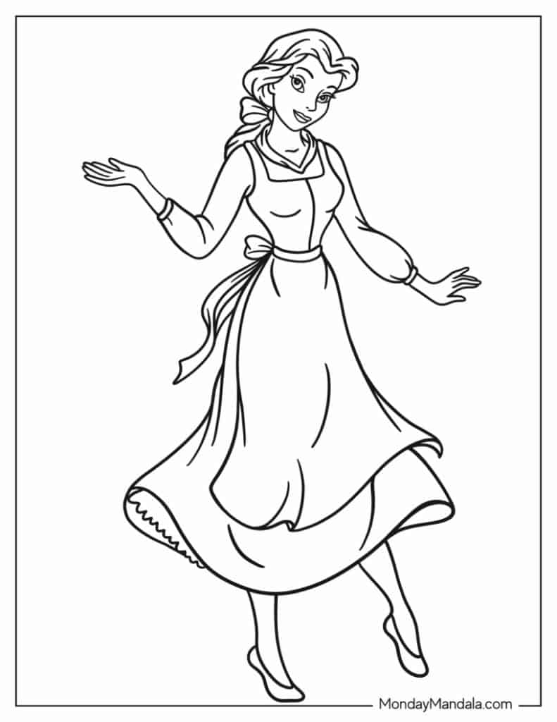 26 Beauty And The Beast Coloring Pages Free PDF Printables 