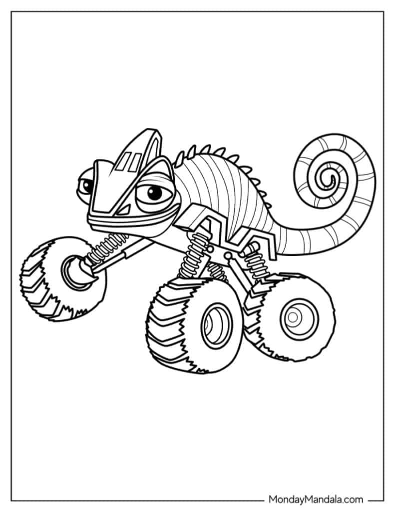 26 Blaze And The Monster Machine Coloring Pages Free 