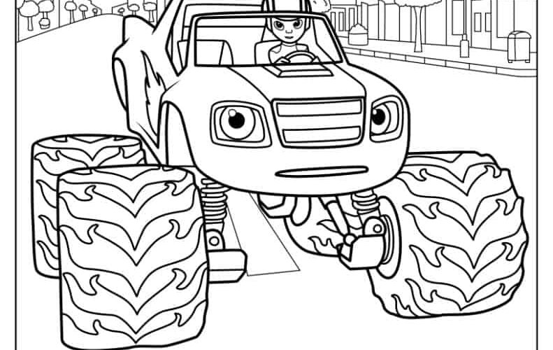 26 Blaze And The Monster Machine Coloring Pages Free