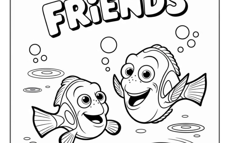 26 Finding Nemo Coloring Pages For Kids Smooth Draw