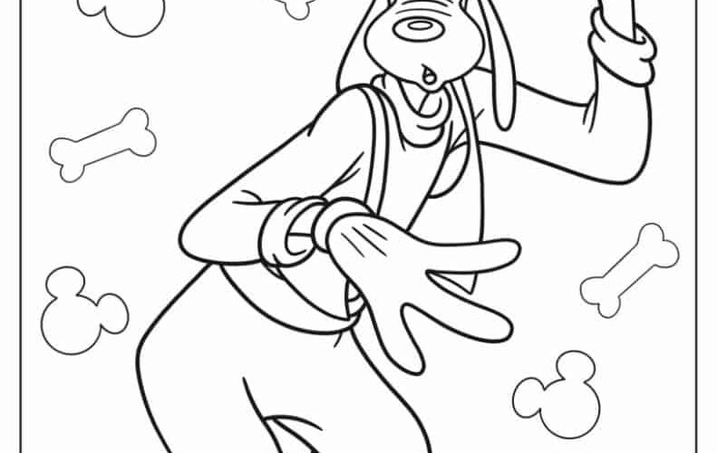 26 Goofy Coloring Pages Free PDF Printables
