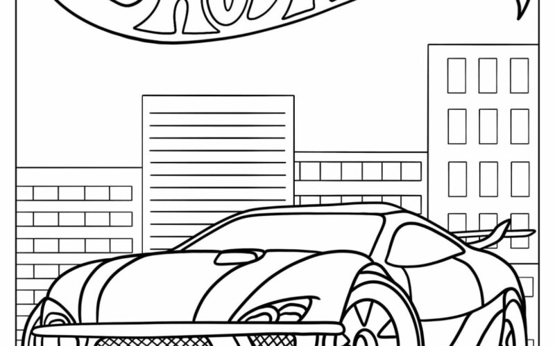 26 Hot Wheels Coloring Pages Free PDF Printables
