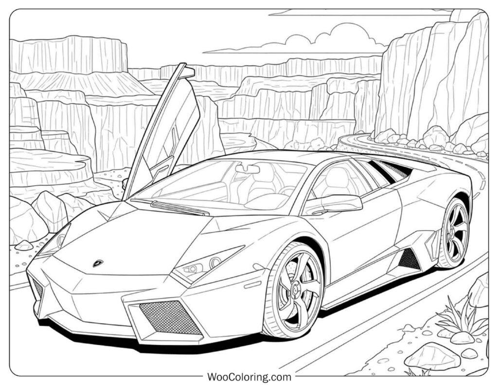 26 Lamborghini Coloring Pages Free PDF To Print Woo Coloring