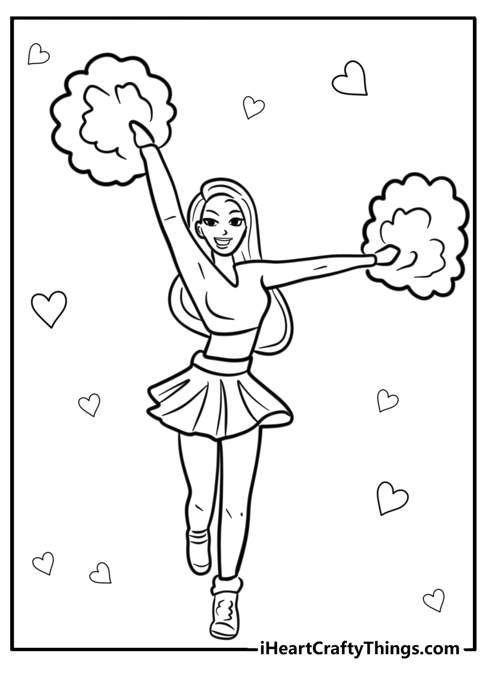 26 New Cheerleader Coloring Pages 100 Free To Print 