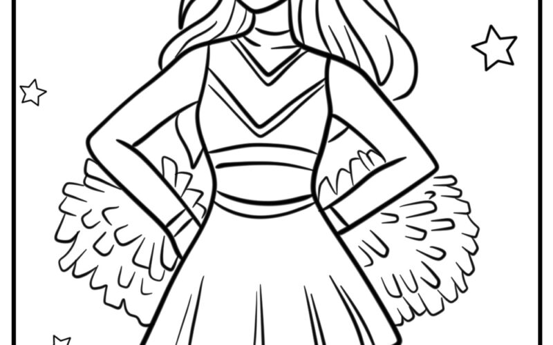 26 New Cheerleader Coloring Pages 100 Free To Print