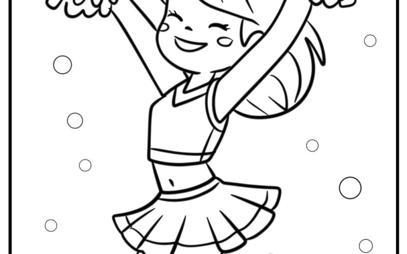 26 New Cheerleader Coloring Pages 100 Free To Print