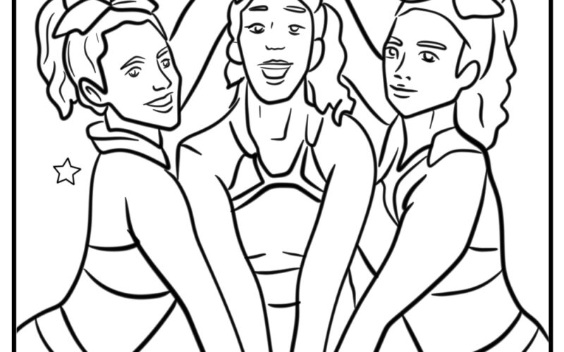 26 New Cheerleader Coloring Pages 100 Free To Print
