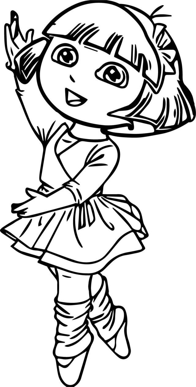 dora the explorer coloring pages