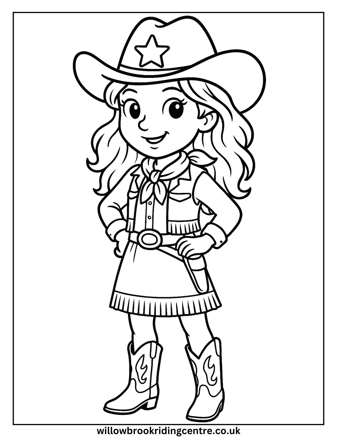 28 Cowgirl Coloring Pages For Kids Free PDF Printables 
