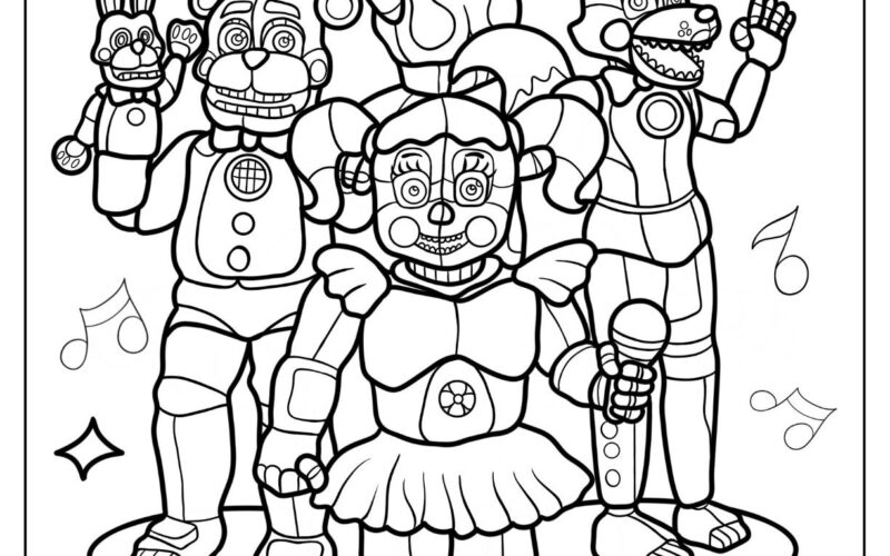 28 Five Nights At Freddie s Coloring Pages Free PDF Printables