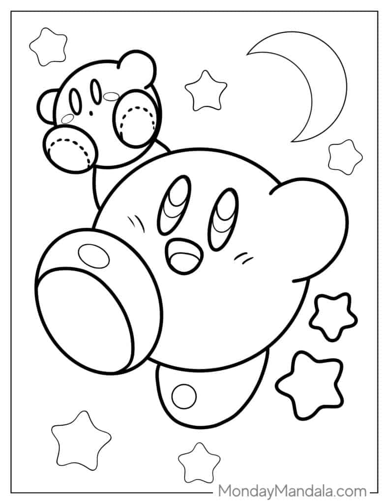 28 Kirby Coloring Pages Free PDF Printables 