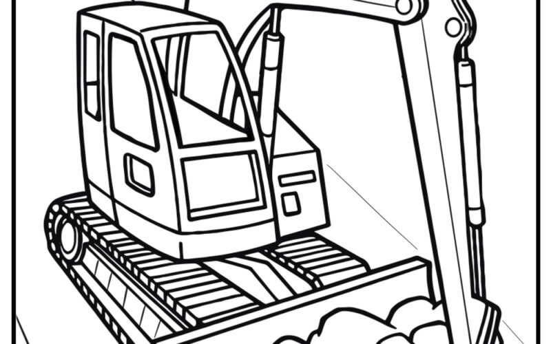 29 New Excavator Coloring Pages 100 Free To Print