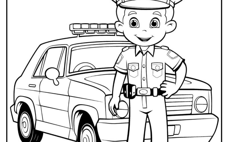 29 Police Coloring Pages Free PDF Printables