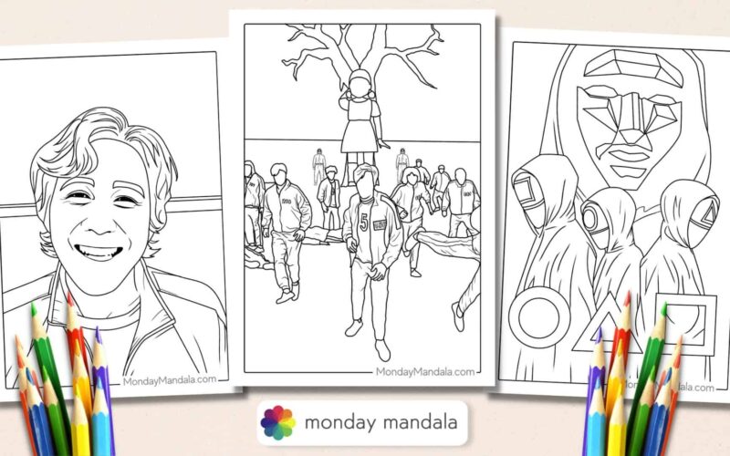 29 Squid Game Coloring Pages Free PDF Printables