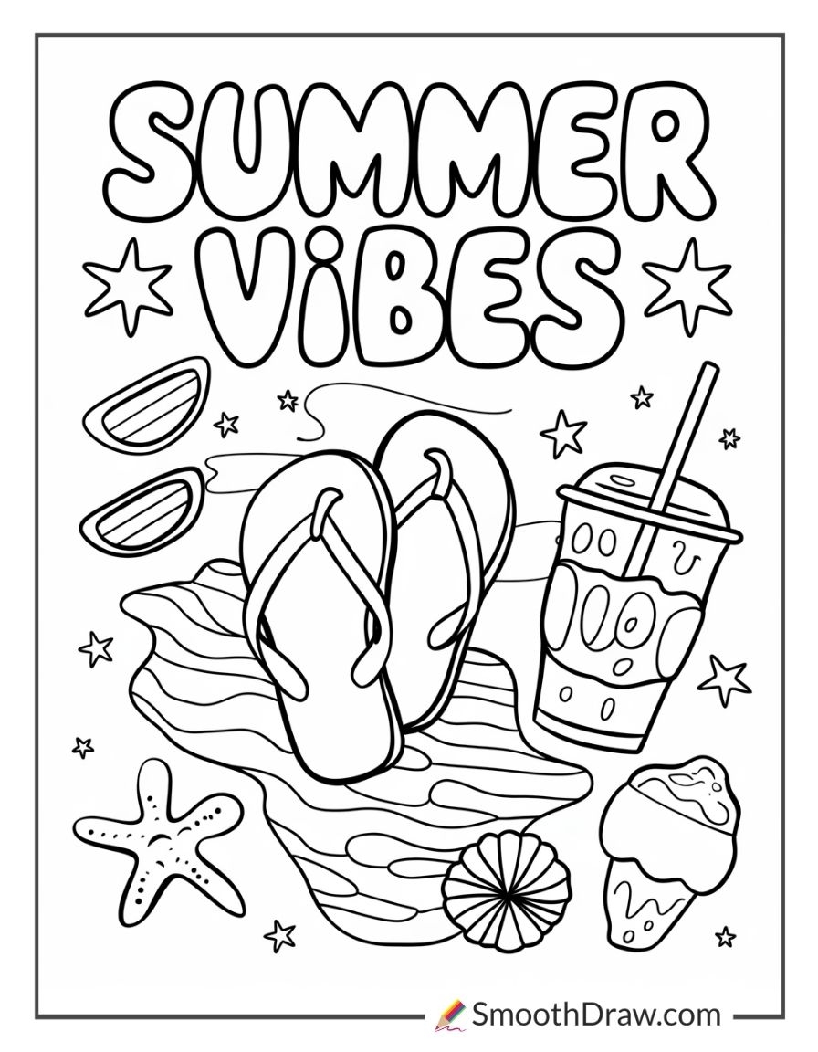 printable summer coloring pages