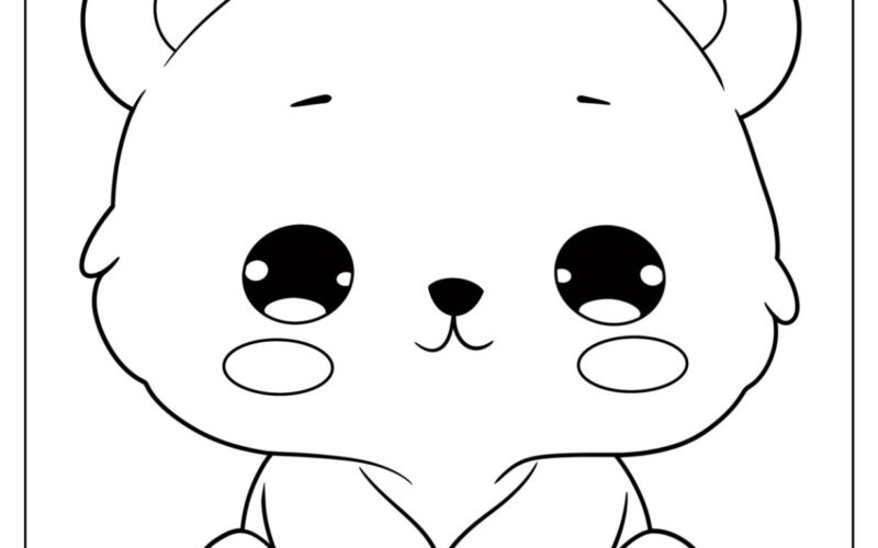 30 Bear Coloring Pages Free PDF Printables