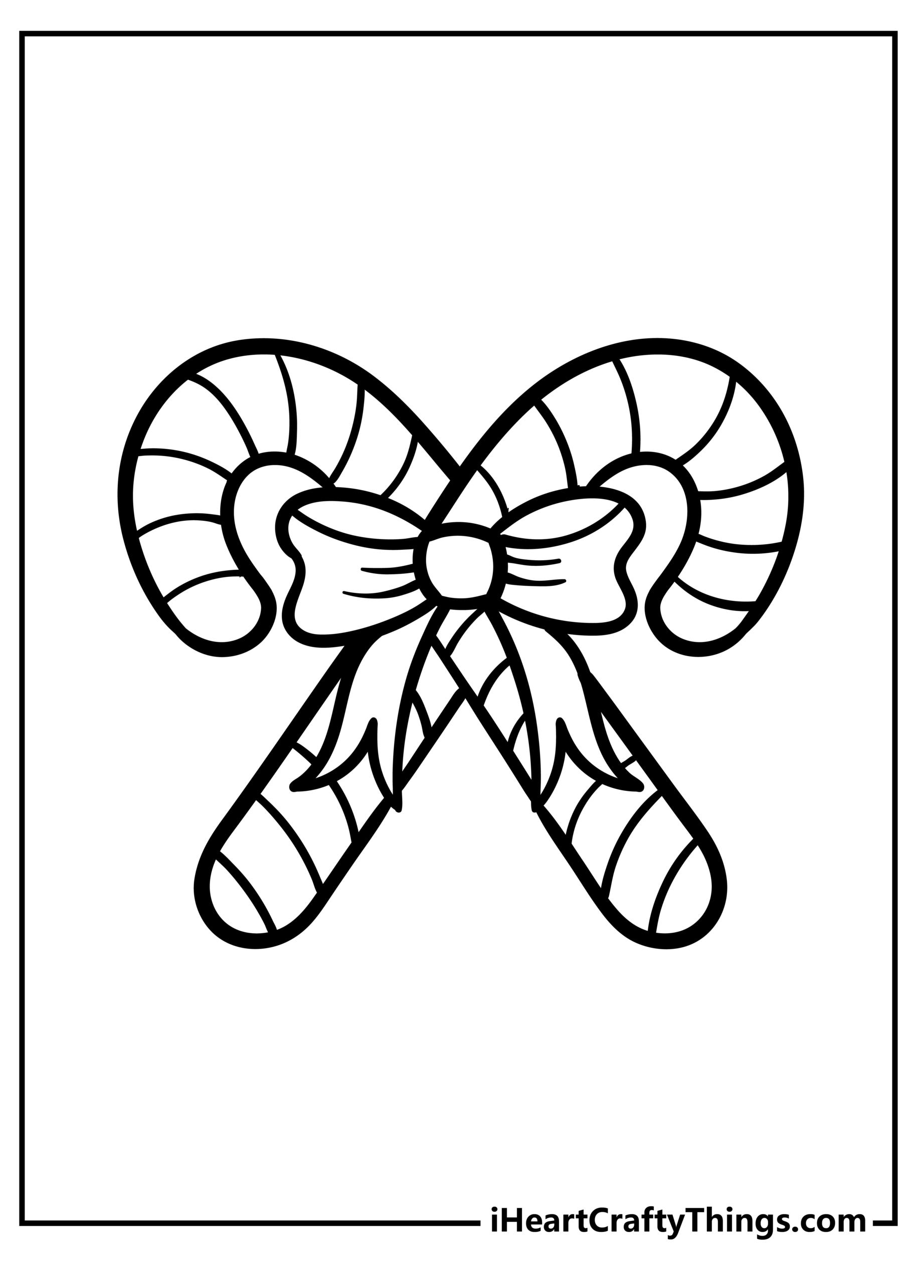 candy cane coloring pages