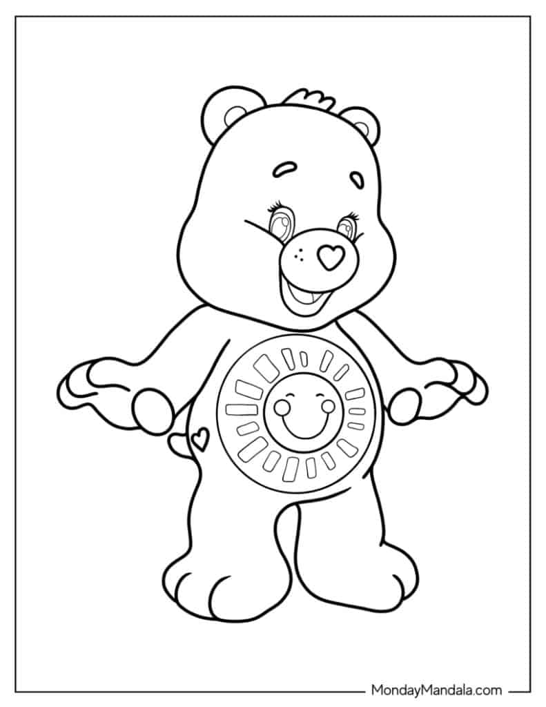 30 Care Bears Coloring Pages Free PDF Printables 