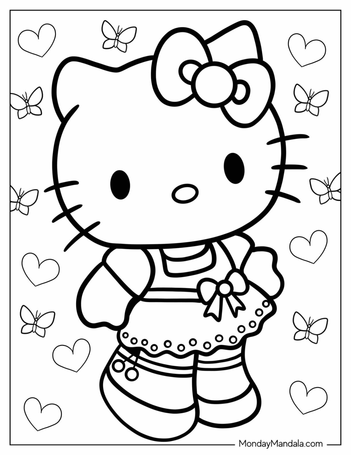 30 Cartoon Coloring Pages Free PDF Printables 