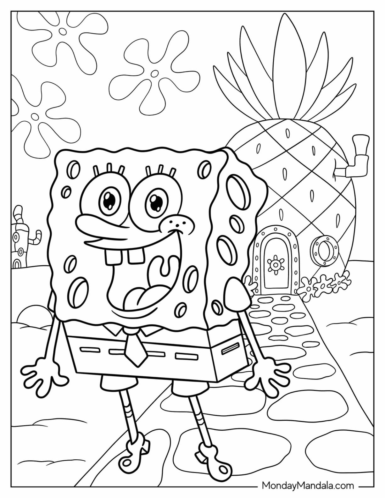 cartoon characters coloring pages