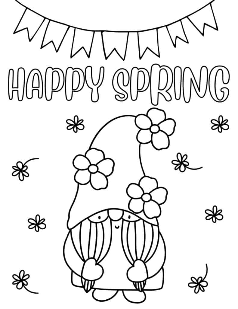 free printable spring coloring pages