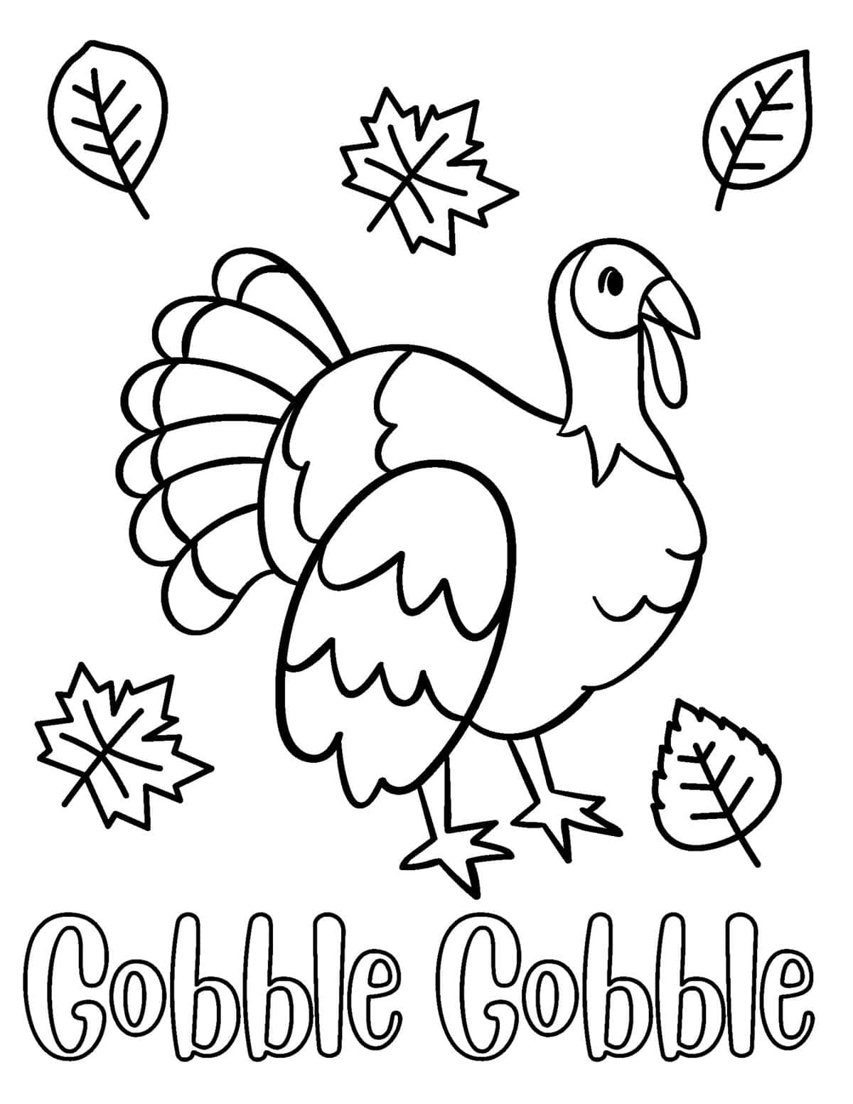 free turkey coloring pages