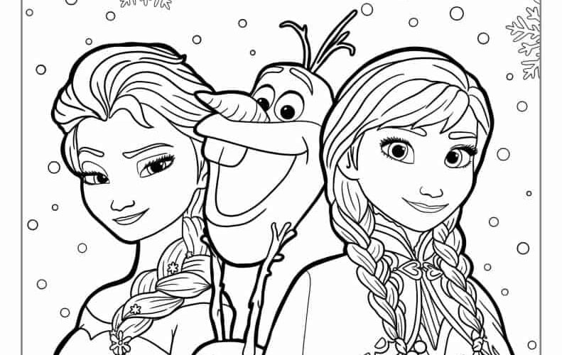 30 Frozen Coloring Pages Free PDF Printables