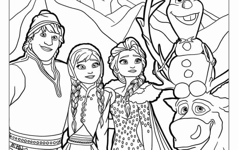 30 Frozen Coloring Pages Free PDF Printables