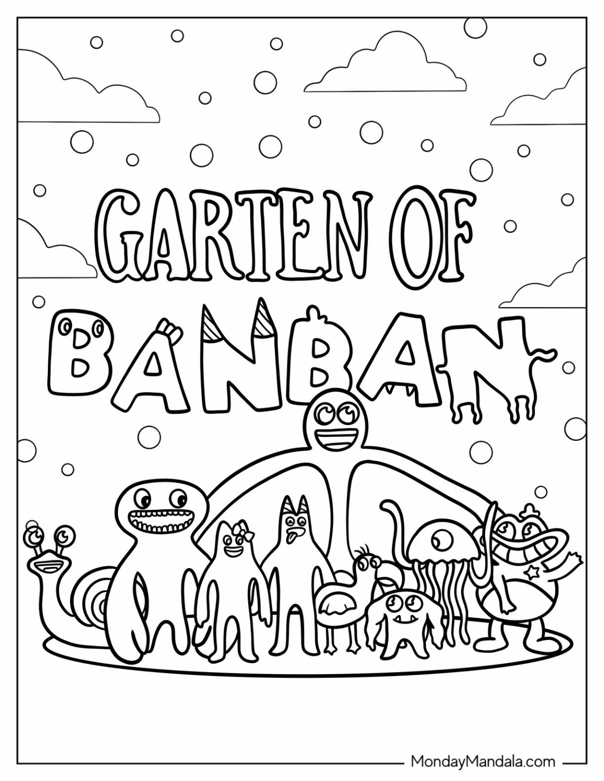 30 Garten Of Banban Coloring Pages Free Printables 