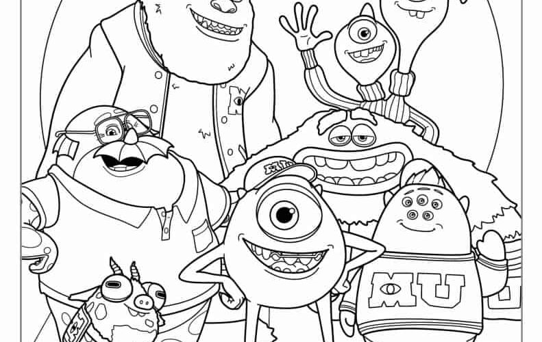 30 Monsters Inc Coloring Pages Free PDF Printables