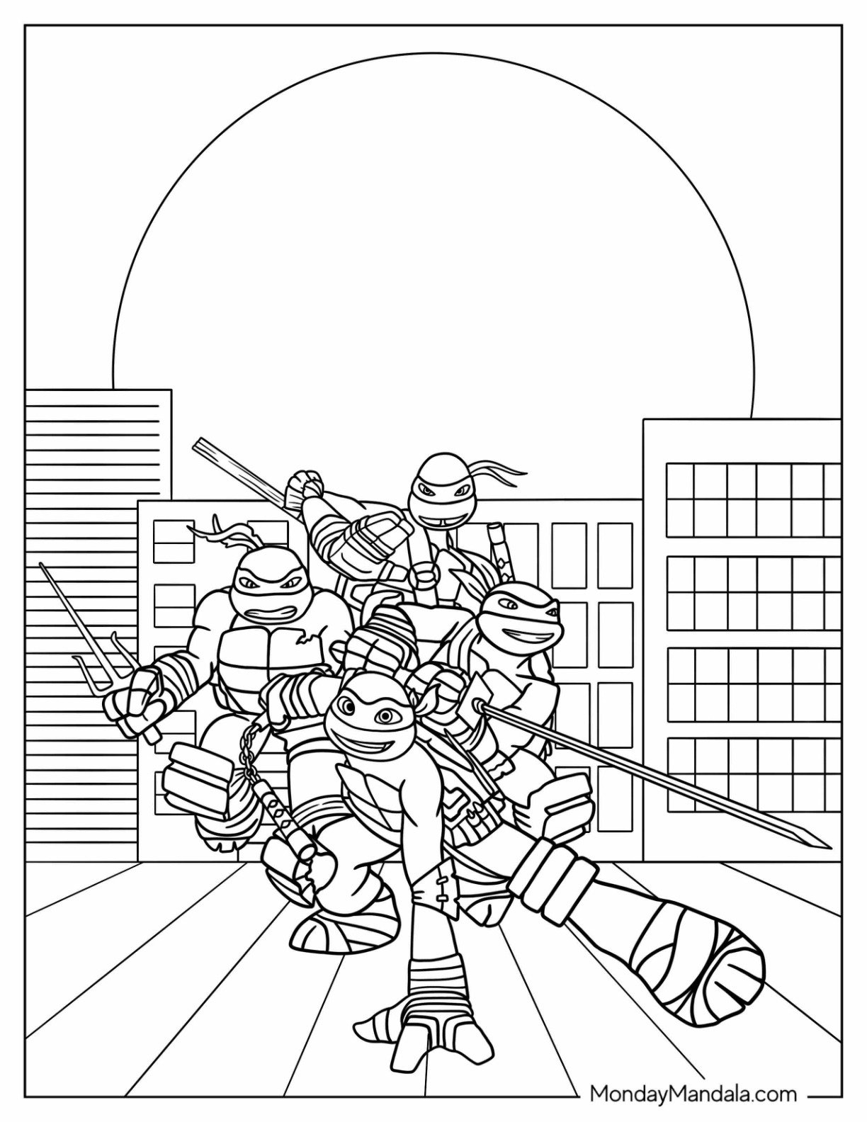 30 Ninja Turtles Coloring Pages Free PDF Printables 