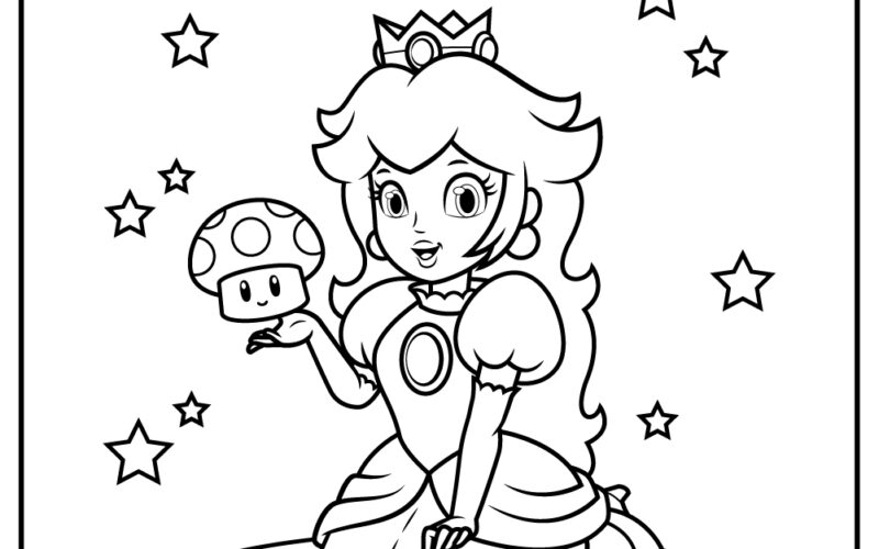 30 Princess Peach Coloring Pages 100 Free Printables