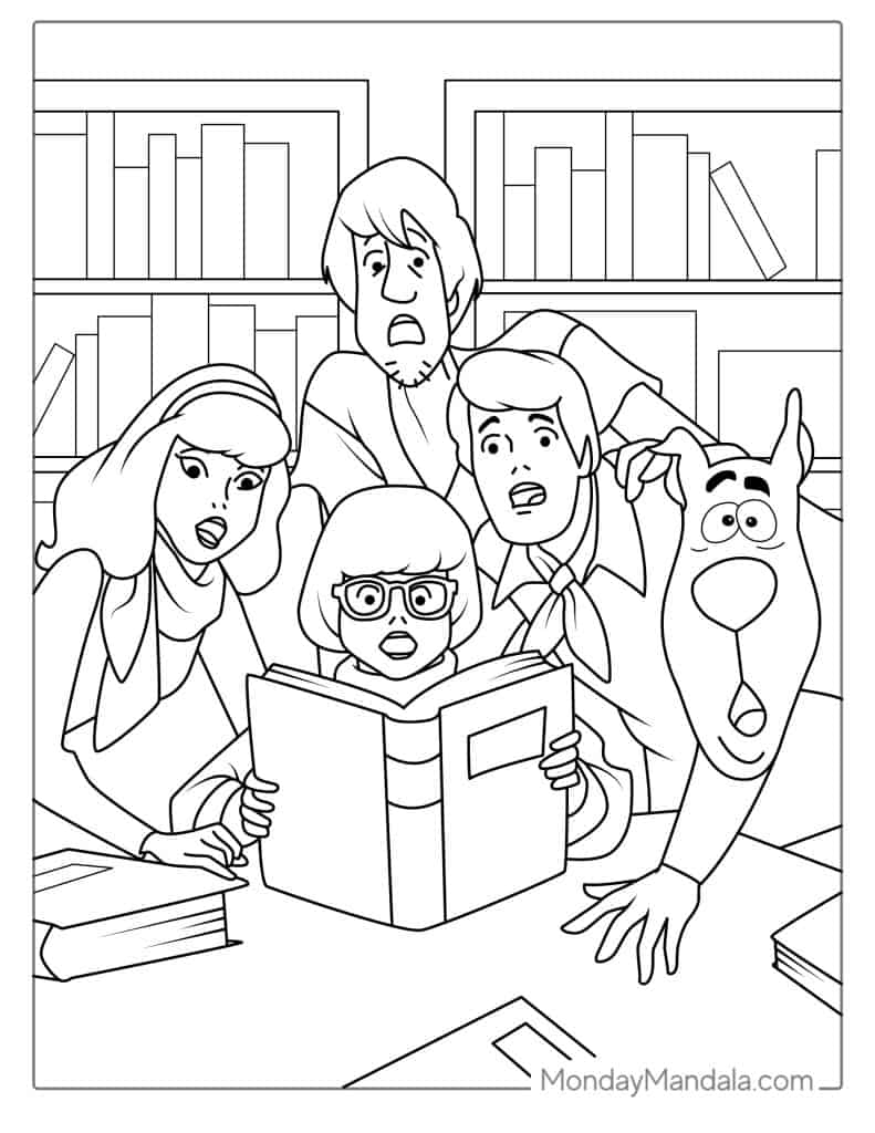 scooby coloring pages