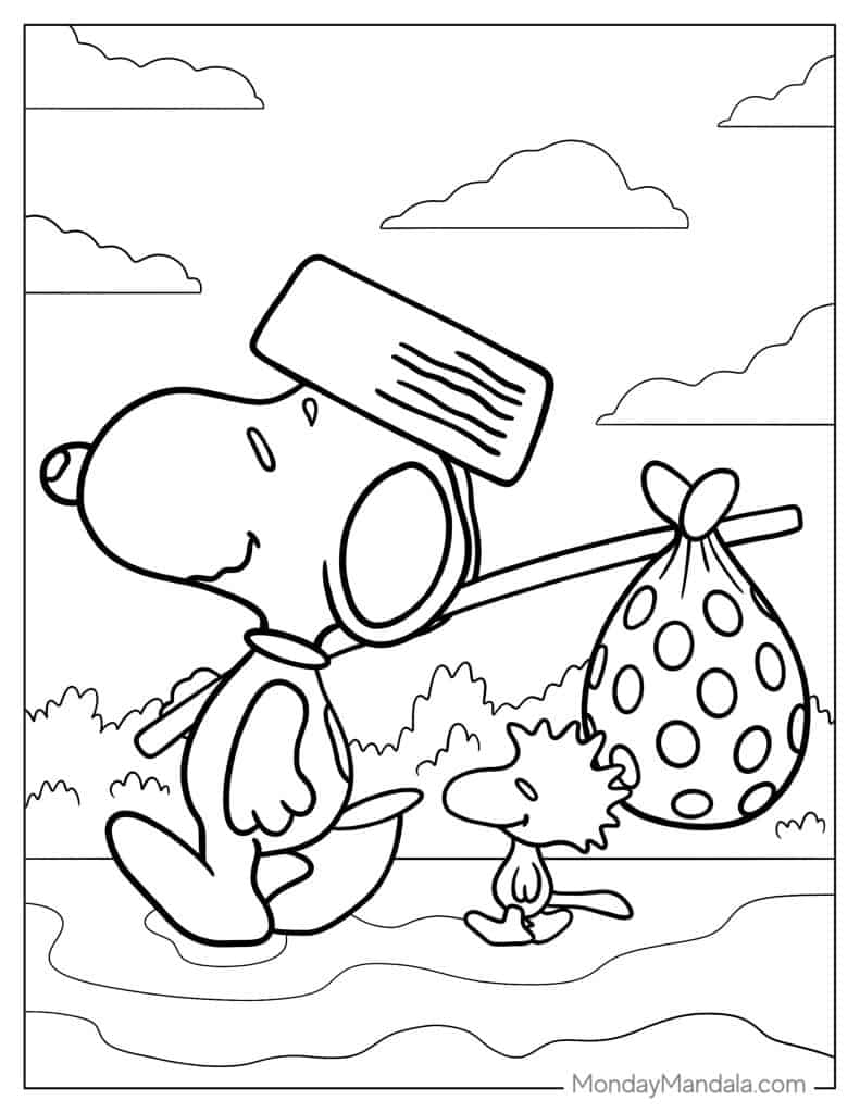 32 Peanuts Snoopy Coloring Pages Free PDF Printables 32 Peanuts Snoopy Coloring Pages Free PDF Printables