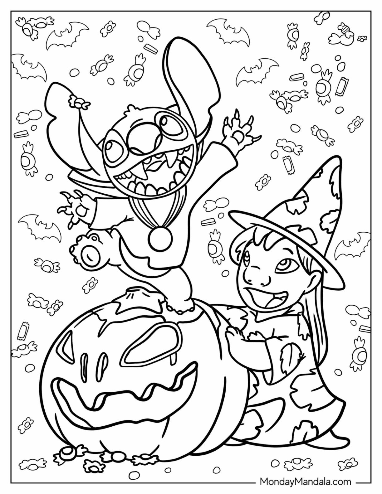 33 Disney Halloween Coloring Pages Free PDF Printables 